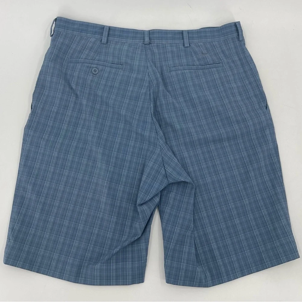 Nike Golf Fit Dry Performance‎ Shorts Blue Plaid 319691-413 Men’s Size 40